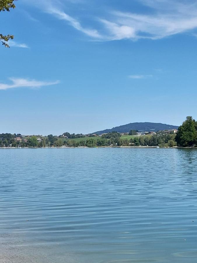 Mobilheim / Chalet Hotel Seekirchen am Wallersee Bagian luar foto